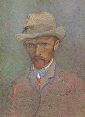 Vincent Van Gogh Self-Portrait with Grey Felt Hat (nn04) oil painting picture